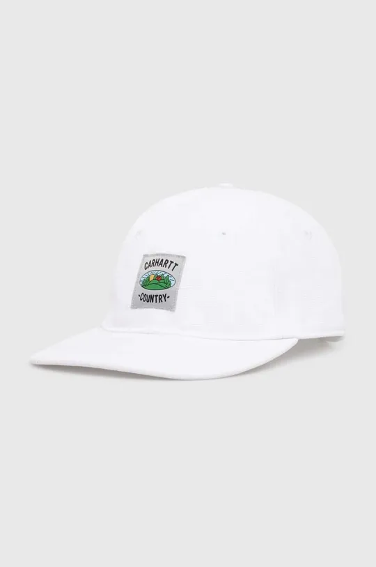biały Carhartt WIP czapka z daszkiem bawełniana Field Cap Unisex