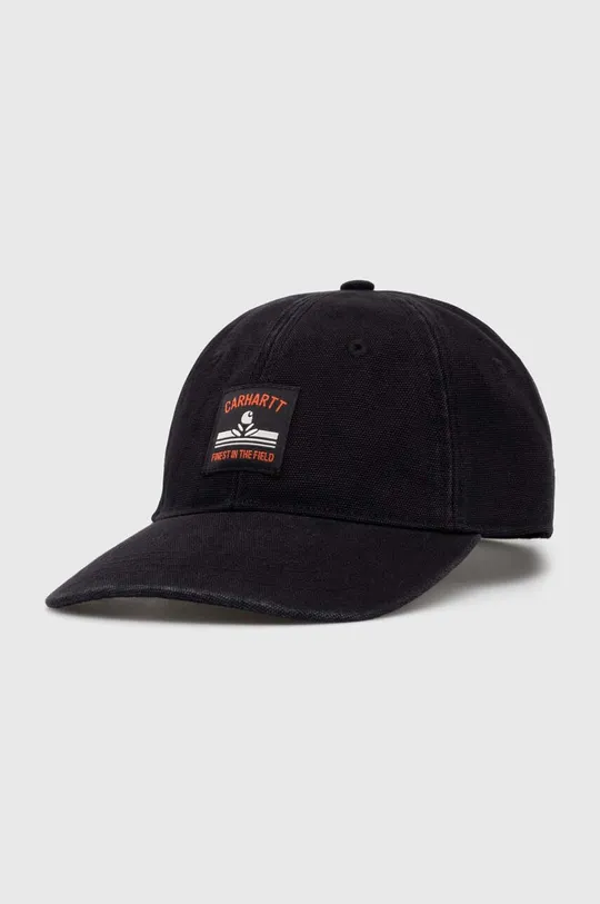 черен Памучна шапка с козирка Carhartt WIP Field Cap Унисекс