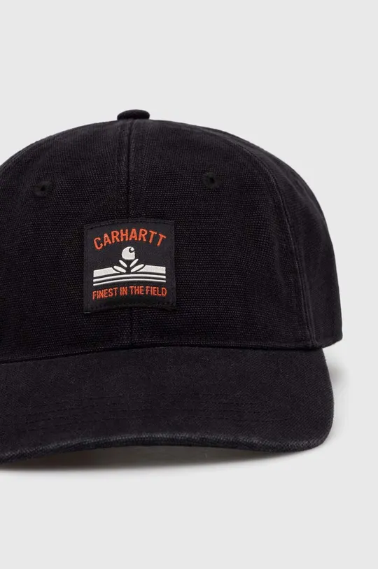 Carhartt WIP cotton baseball cap Field Cap black