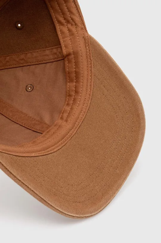 brązowy Carhartt WIP czapka z daszkiem bawełniana Field Cap