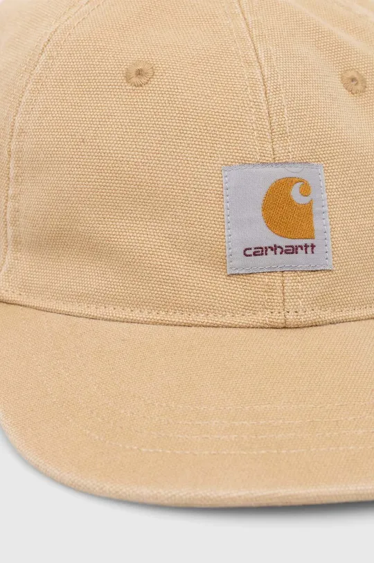 beżowy Carhartt WIP czapka z daszkiem bawełniana Icon Cap