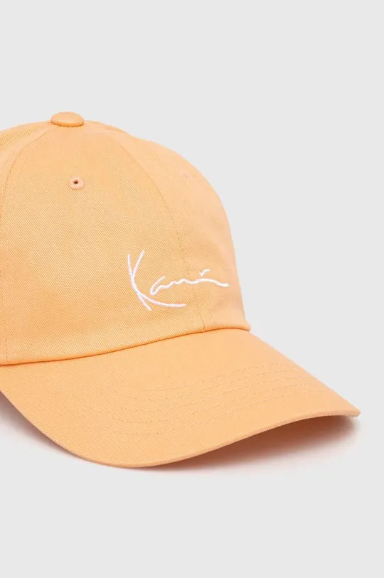 Хлопковая кепка Karl Kani оранжевый