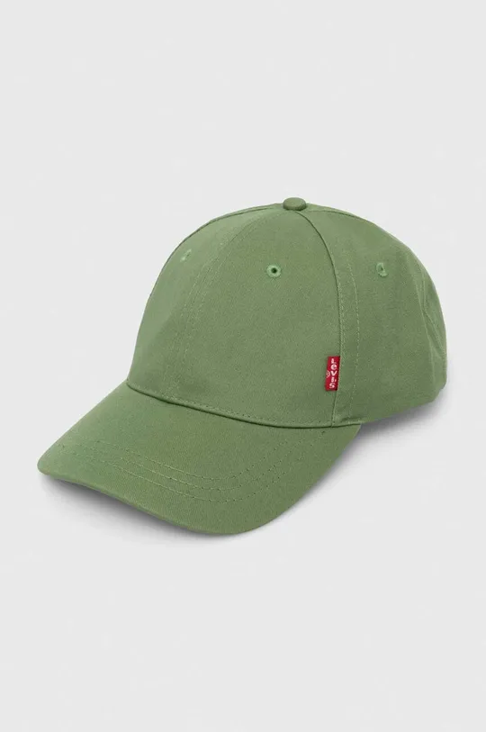 zielony Levi's czapka z daszkiem bawełniana Unisex