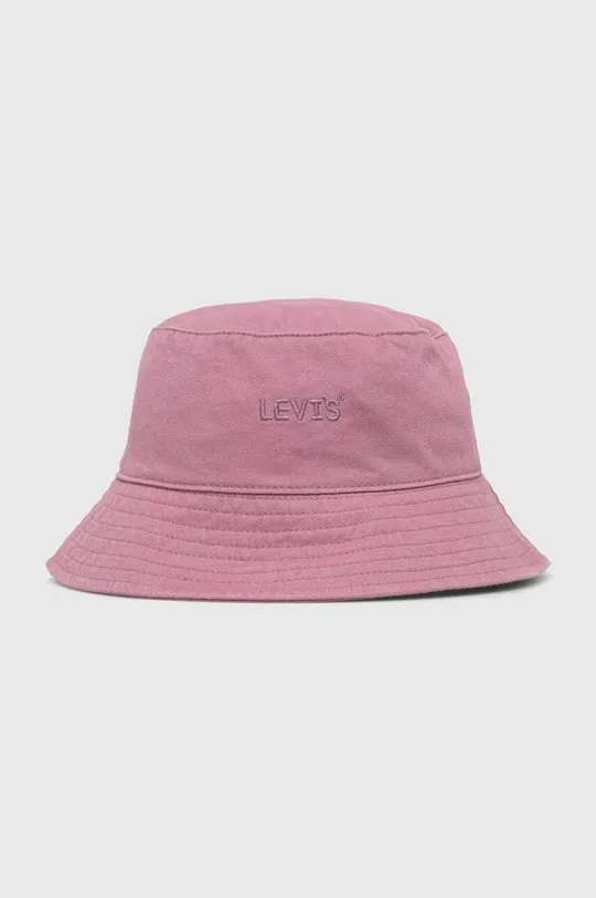 różowy Levi's kapelusz bawełniany Unisex