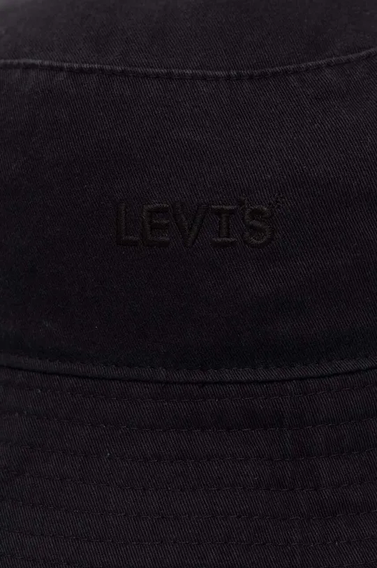Bombažni klobuk Levi's črna