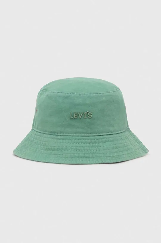 зелений Бавовняний капелюх Levi's Unisex