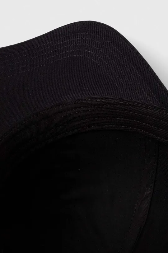 czarny New Balance czapka z daszkiem bawełniana LAH41013BK