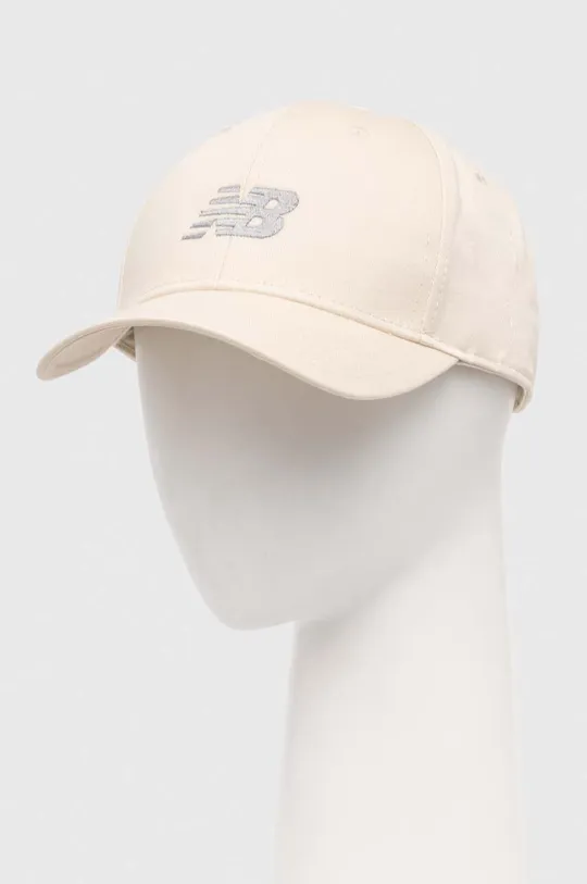 μπεζ Βαμβακερό καπέλο του μπέιζμπολ New Balance Unisex