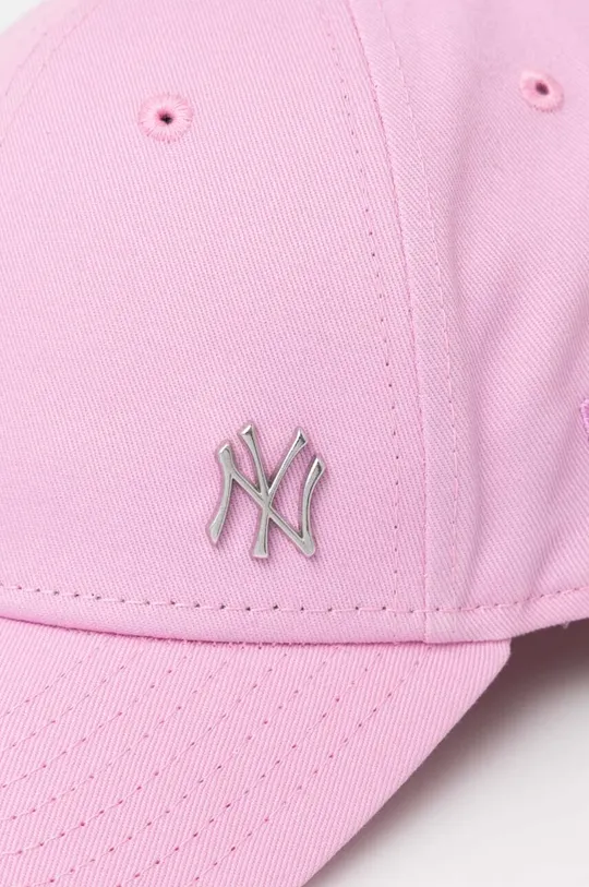 Хлопковая кепка New Era розовый