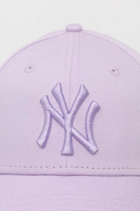 New Era șapcă de baseball din bumbac violet