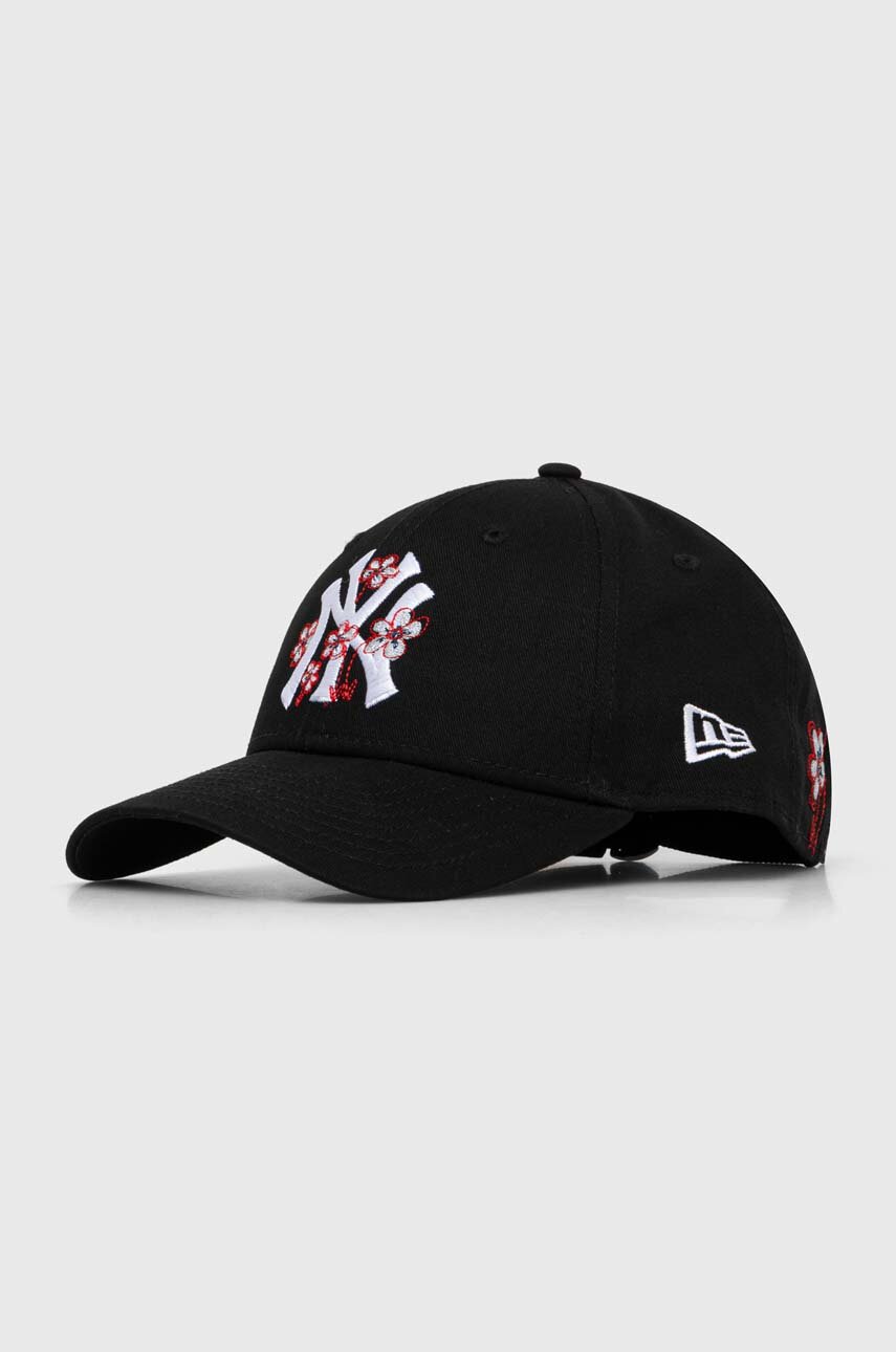 czarny New Era czapka z daszkiem bawełniana Unisex