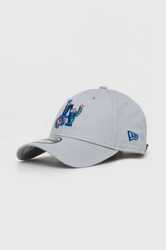 szary New Era czapka z daszkiem bawełniana Unisex