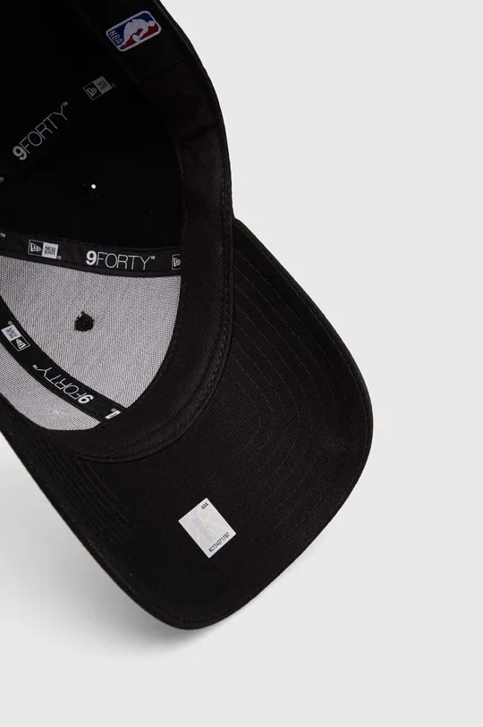 μαύρο Βαμβακερό καπέλο του μπέιζμπολ New Era Chicago Bulls