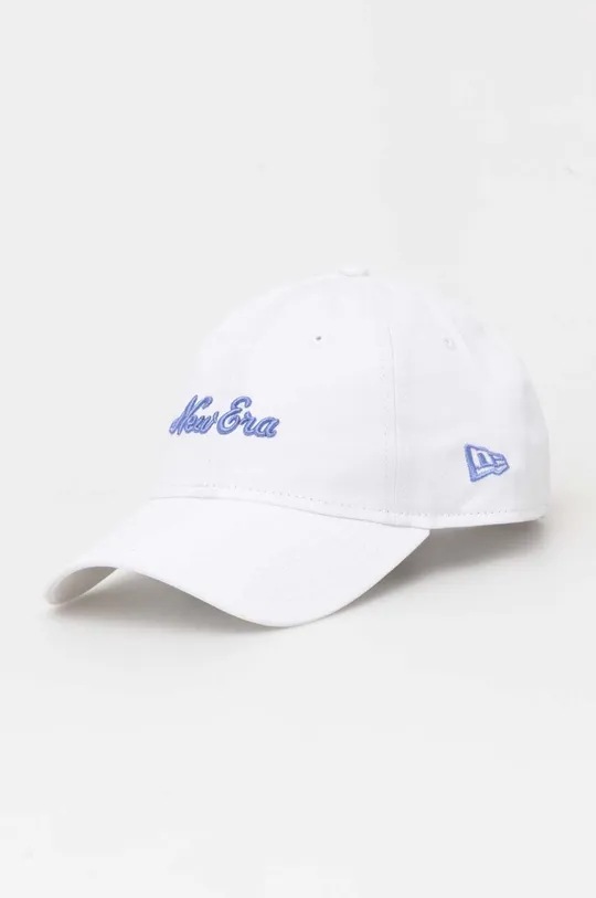 biały New Era czapka z daszkiem bawełniana Unisex