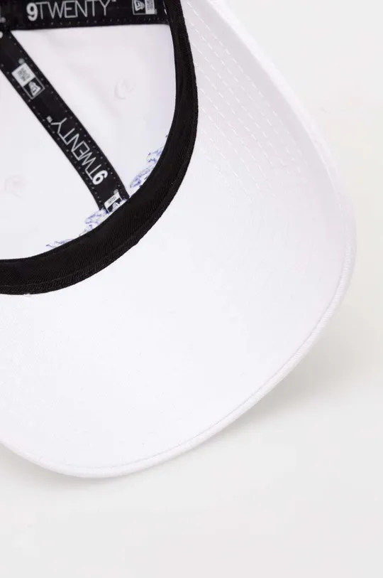 biały New Era czapka z daszkiem bawełniana