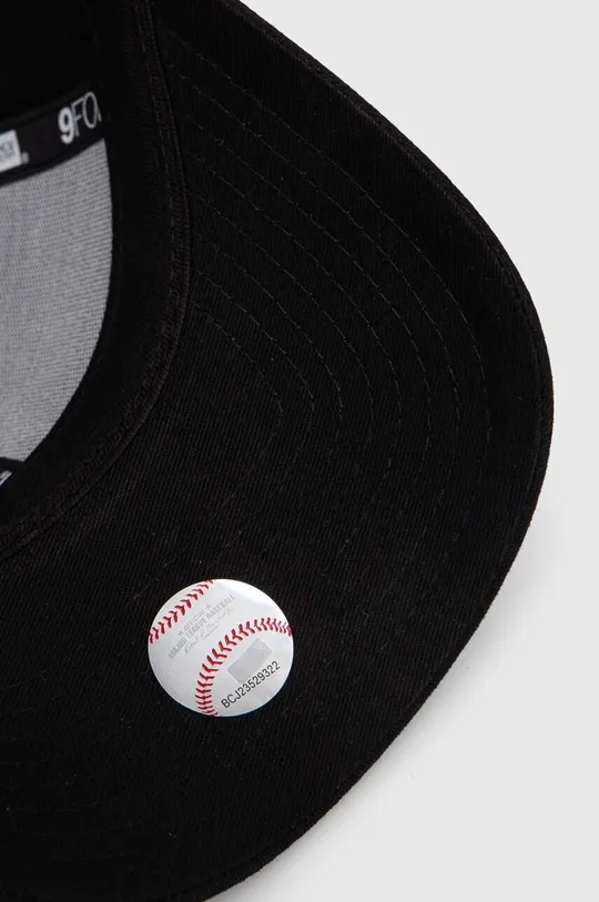 negru New Era șapcă de baseball din bumbac