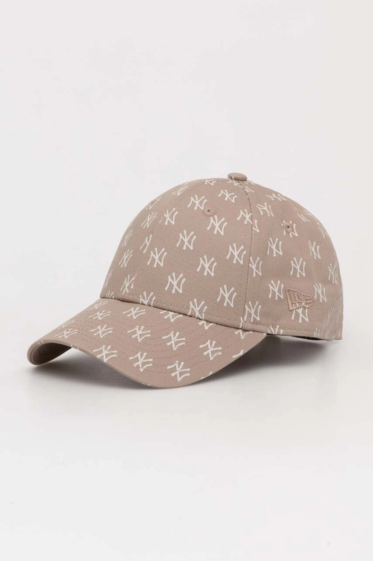 beżowy New Era czapka z daszkiem bawełniana Unisex