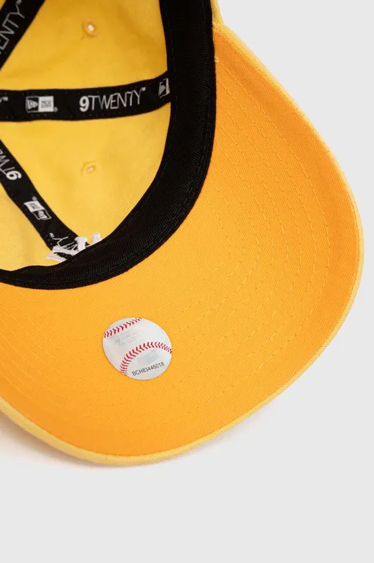 giallo New Era berretto da baseball in cotone