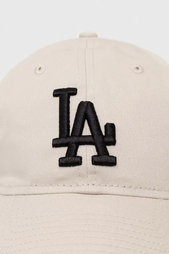 Bavlněná baseballová čepice New Era LOS ANGELES DODGERS béžová