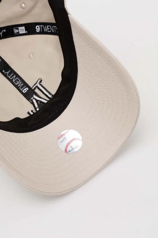beige New Era berretto da baseball in cotone