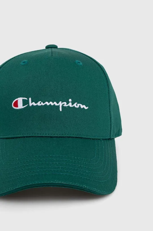Βαμβακερό καπέλο του μπέιζμπολ Champion 0 πράσινο
