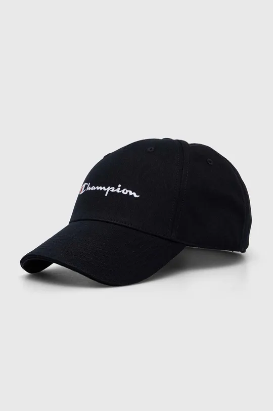 μαύρο Βαμβακερό καπέλο του μπέιζμπολ Champion 0 Unisex