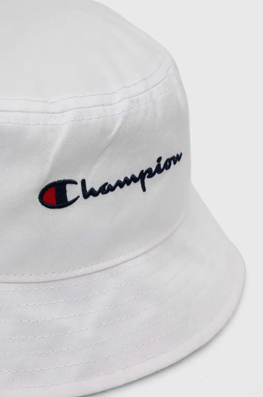 Bavlnený klobúk Champion biela