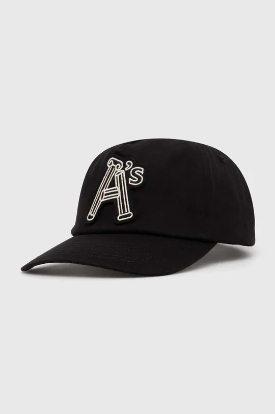 black Aries cotton baseball cap Column A Cap Unisex