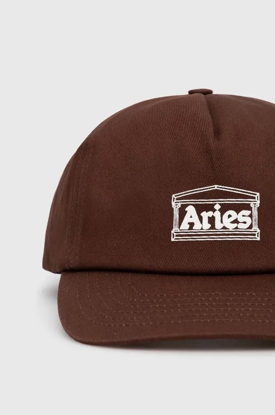 Хлопковая кепка Aries Temple Cap коричневый