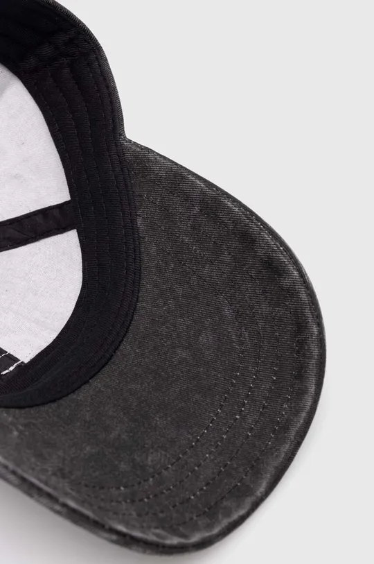 μαύρο Τζιν καπέλο μπέιζμπολ Vans Premium Standards Logo Curved Bill LX