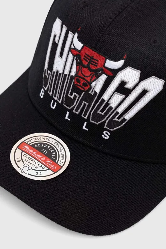 Mitchell&Ness czapka z daszkiem z domieszką wełny NBA CHICAGO BULLS 82 % Akryl, 15 % Wełna, 3 % Elastan