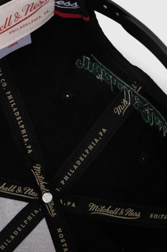 czarny Mitchell&Ness czapka z daszkiem z domieszką wełny NBA MILWAUKEE BUCKS