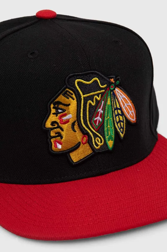 Mitchell&Ness berretto da baseball NHL CHICAGO BLACKHAWKS nero