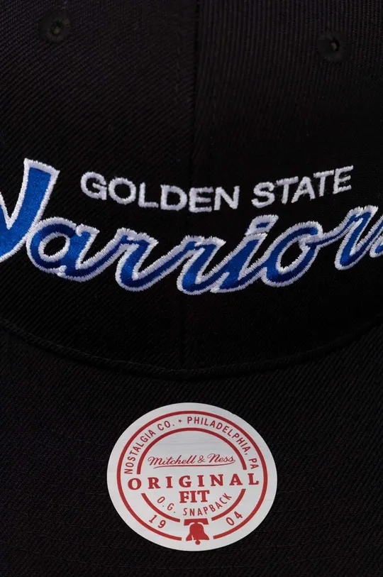 Mitchell&Ness czapka z daszkiem z domieszką wełny NBA GOLDEN STATE WARRIORS czarny