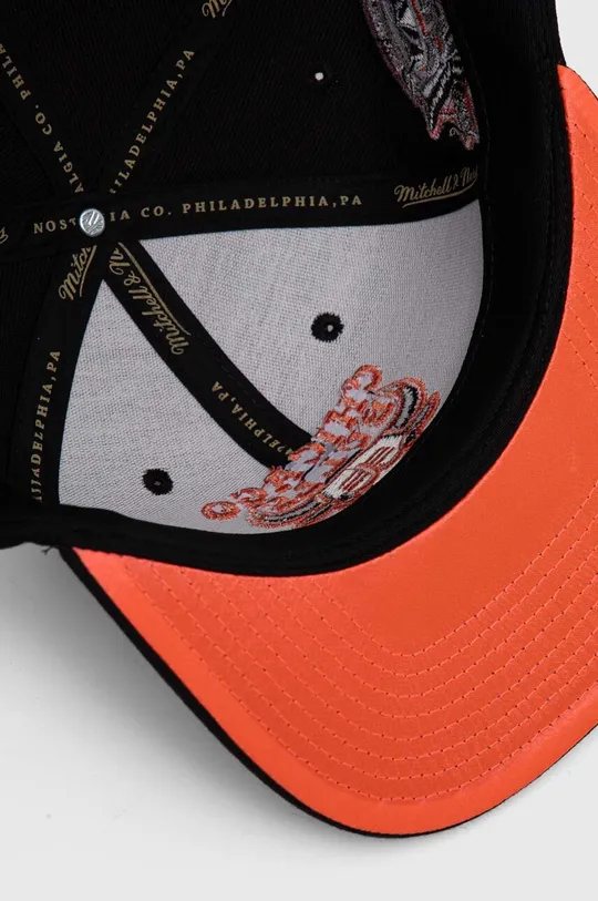 czarny Mitchell&Ness czapka z daszkiem bawełniana NBA CHICAGO BULLS