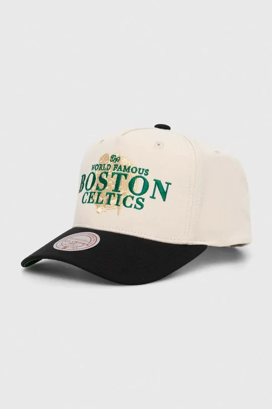 beżowy Mitchell&Ness czapka z daszkiem NBA BOSTON CELTICS Unisex