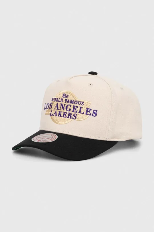 beżowy Mitchell&Ness czapka z daszkiem NBA LOS ANGELES LAKERS Unisex