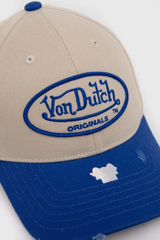 Хлопковая кепка Von Dutch голубой