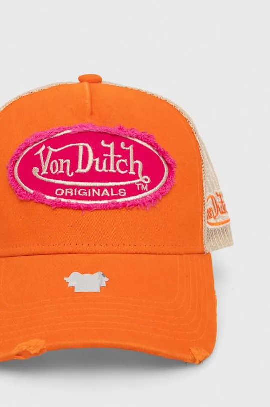 Von Dutch czapka z daszkiem pomarańczowy