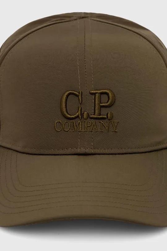 C.P. Company czapka z daszkiem Chrome-R Logo Cap zielony