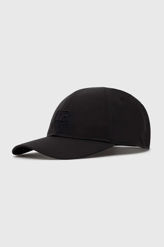 black C.P. Company baseball cap Chrome-R Logo Cap Unisex
