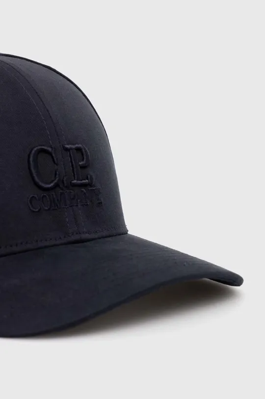 C.P. Company berretto da baseball in cotone Gabardine blu navy