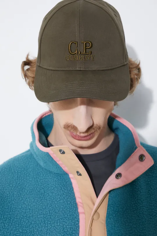 Памучна шапка с козирка C.P. Company Gabardine Унисекс