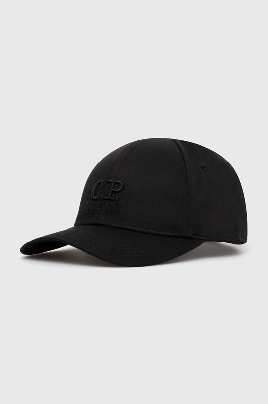 black C.P. Company cotton baseball cap Gabardine Unisex