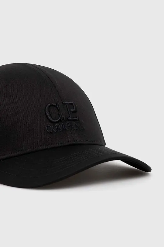 C.P. Company berretto da baseball in cotone Gabardine nero