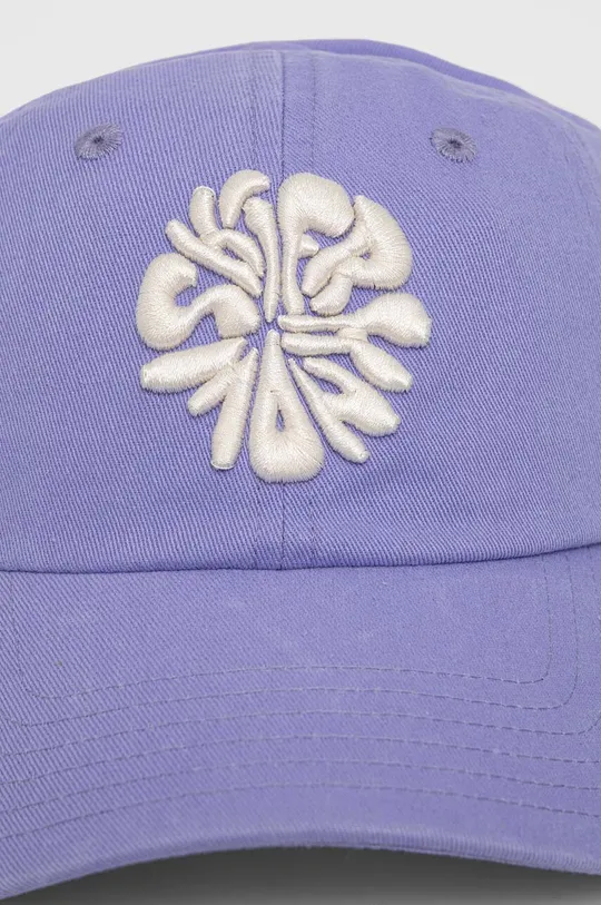 Peak Performance czapka z daszkiem bawełniana fioletowy