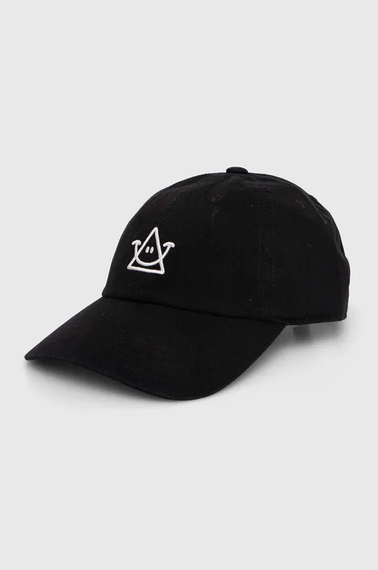 μαύρο Βαμβακερό καπέλο του μπέιζμπολ Peak Performance Unisex