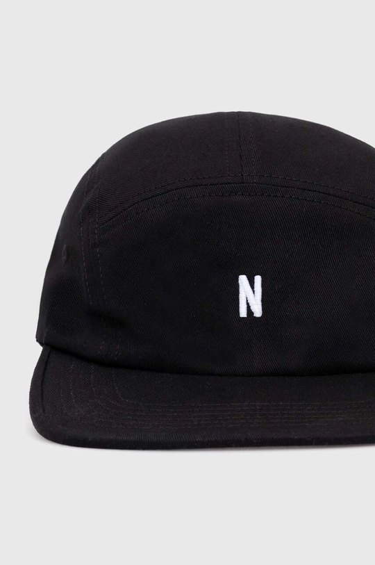 Norse Projects șapcă de baseball din bumbac Twill 5 Panel Cap negru