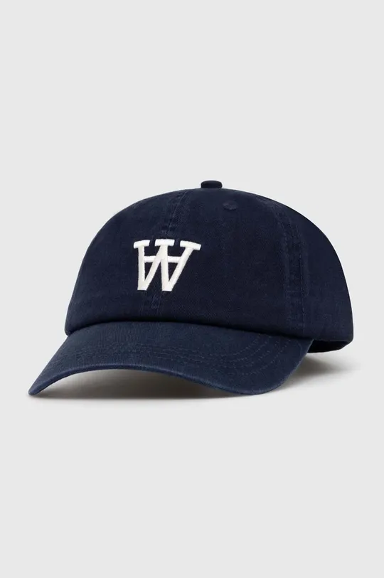 σκούρο μπλε Βαμβακερό καπέλο του μπέιζμπολ Norse Projects Felt N Twill Sports Cap Unisex