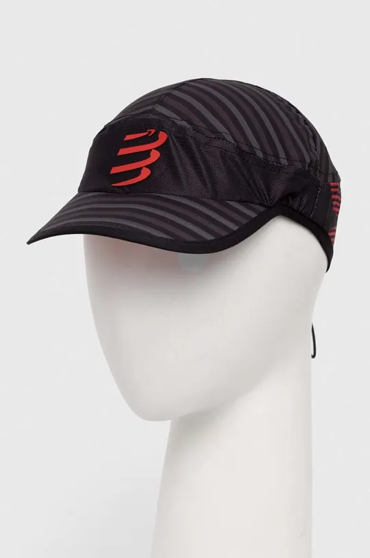 czarny Compressport czapka z daszkiem Pro Racing Cap Unisex